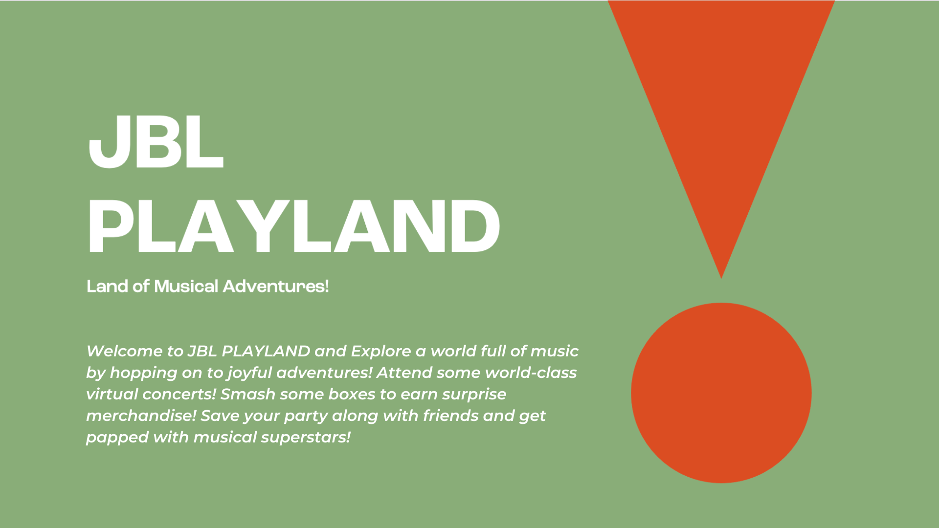JBL Land detail view